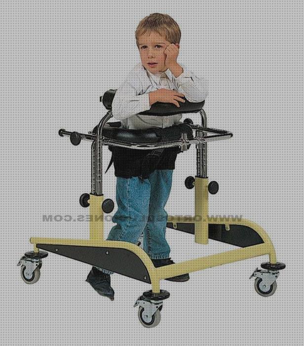 Andador con ruedas para niños discapacitados con asiento ajustable y 4  ruedas, ayuda de movilidad progresiva para bebés plegable y compacta para