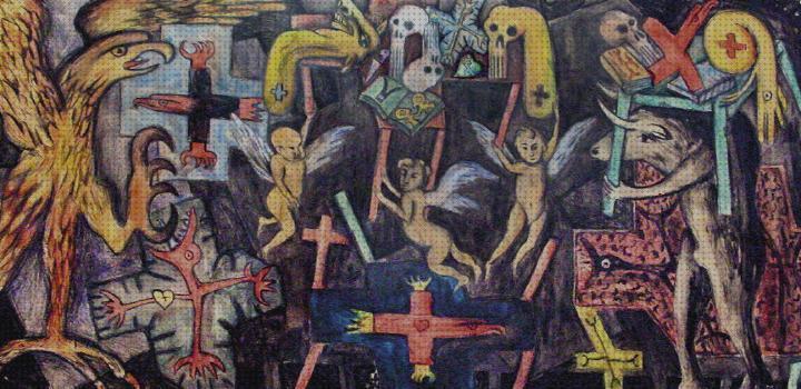 Review de oscurantismo surrealista ortopédico pintura